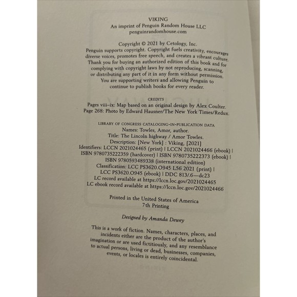 The Lincoln Highway - Paperback By Towles Amor - VERY GOOD - Picture 8 of 10